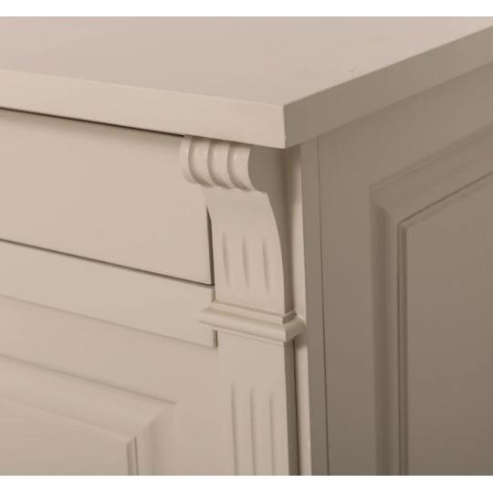 country velkorozmerny klasicky mediteransky pridelny kredenc komoda siva smotanova vintage jedinecny nabytok vyroba vidiecky rolnicky dom balaton chata.jpg